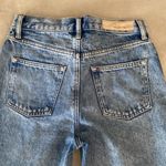Betro Simone  Mom Fit Button Fly HighRise Distressed Straight Leg Jeans Photo 4