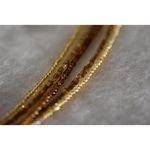 Unique Vintage Vintage Bronze Tones 5 Strand Beaded Bib Necklace & Bronze Tone Hook Earrings Photo 3