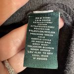 Ralph Lauren Lauren Gray Cotton Sweater-Knit Blazer Large Silver Crest Buttons Photo 5