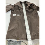 Apt. 9 Womans  Size XL Brown Button Up Lined Trench Coat Photo 6