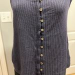 American Eagle dark grey button front cami Photo 1