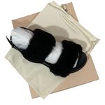 Alexandre Birman NIB Sport Shearling Sandal - Black - 39.5 Photo 2