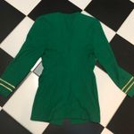 Vintage 80s Bachio Embroidered Stars Long Blazer Jacket Ringleader Leprechaun M Green Size M Photo 6