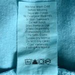 Fresh Produce NWT ABSTRACT FLOWER BABY RIB, CLEAR WATER AQUA TOP, SIZE MEDIUM Photo 9