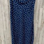 Forever 21 Blue Polka Dot High Rise Midi Skirt Photo 0
