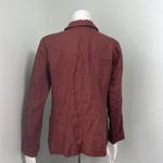 Eileen Fisher  Women's Organic Linen Blazer Jacket Rust Orange Photo 5