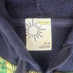 Aerie Navy Tropical Panel Zip Up Hoodie Size M Photo 3