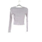 Aeropostale Pink Ribbed Button Front Cardigan Sweater Small Photo 8