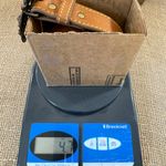 Vintage Womens Tan Full Grain Leather Trouser Belt Size 32 Photo 12