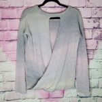 prAna  NIGHTINGALE SWEATER KNIT WOOL BLEND PURPLE MOUNTAIN OPEN BACK SWEATER M Photo 1