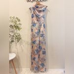 Significant Other Lana Wide Leg Jumpsuit in Daylight Floral Size 6 NWT Blue Photo 2
