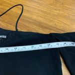 EXPRESS  Cold Shoulder Top Womens Size Small Long Sleeve Blouse Black Fringe Trim Photo 6