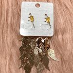 Chandelier Angel Wing Charm Earrings Photo 3