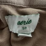 Aerie  Oversized Hoodie Sweatshirt Tan‎ Wide Drawstring Relaxed Fit Comfy Photo 3