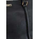 Kate Spade New York Black Crossgrain Leather Double Handles Satchel Shoulder Bag Photo 2