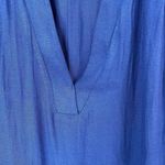 Free People  Sz S Top Shirt Darcy Super V Top Chiffon Oversized Draped Sleeveless Photo 4