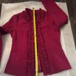 Spense Long Sleeve Magenta Ruffle Lined Blazer S Corporate Siren Dopamine Barbie Pink Photo 7