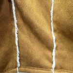 Madden NYC Brown Faux Suede & Cream Sherpa Open Front Cropped Jacket NEW Size S Photo 8
