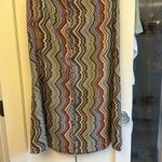 Elan  strapless unlined maxi dress elastic shirred back ties around neck Large Photo 5