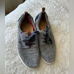 Toms  Shoes Womens 9 Chambray Del Rey Tennis Sneakers Blue Canvas Lace Up Casual Photo 3