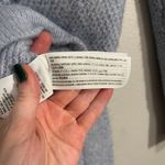 Abercrombie & Fitch Blue Waffle Knit Sweater with Exposed Zipper - Small Photo 4