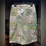 Boston Proper VNT Deadstock  RONA Floral Paisley Rhinestone Pencil Skirt: Size 8 Photo 4
