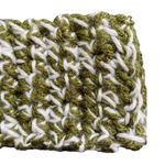 hand made green and white crochet headband Photo 3