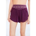 Urban Outfitters Ecote Embroidered Shorts NEW purple boho xs Photo 2