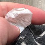 Pink Clover  Large Short Sleeve Gray & White Striped Top Shirt Photo 4