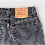 Levi's Vintage 512 Jeans Womens 25x29 Black Denim Slim Fit Tiny Waist USA Made Photo 4