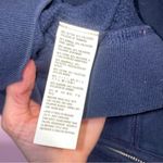 Hollister  Y2K Navy Blue Zip-Up Hoodie Sweater Women Size M Embroidered Logo Photo 5