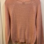 LOVE BY CHELSEY PINK CABLE KNIT SWEATER LIGHT WEIGHT LONG SLEEVE COTTON ACRYLIC Size L Photo 6