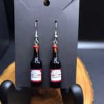 Budweiser Beer Bottle Earrings Photo 0