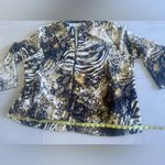 Onque Casul Hoodie Womens Bust 27” Animal Print Zip Up Hooded Jacket Size 3X Brown Photo 5