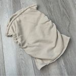 DISSH Tube Top strapless ruched crop womens Beige (xsmall) going out minimalist Size XS Photo 3