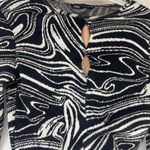 ZARA Black & White Crop Sweater cut-outs womens sz S Photo 1