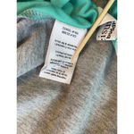 Neon Buddha Shirt‎ Womens Small Turquoise Gray White Color Block Active Top Yoga Photo 8