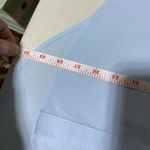 Chico’s Button down Shirt 3/4 length sleeve. Size 0 Blue Photo 12