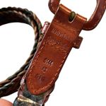 Brown and Black Braided Leather Belt Made in Turkey Photo 4