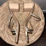 Target Strap Slip On Heels Gold Photo 2