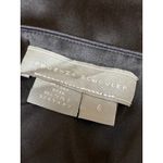 Proenza Schouler  Womens Black Silk Satin Sleeveless Tie Scoop Neck Tank Top Sz 6 Photo 3