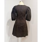 Universal Threads Universal Thread Women's Animal Print Elbow Puff Sleeve Ruched Mini Dress Size 2 Photo 5