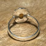 Sterling Silver Natural Ethiopian Opal Flower 925  Ring Photo 8