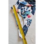 Ladies One Piece Swimsuit Large Blue Pink Floral women’s swimsuit White Photo 7