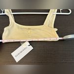 We Wore What  Yellow Ribbed Cotton Bralette NWT xxs Photo 4