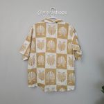 Petal and Pup  Checkered Seashell Print Cotton Button Up Shirt Photo 4