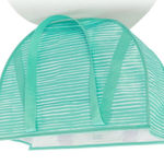 Thirty One Round‎ Utility Tote in Miami Stripe Like New Blue Photo 0