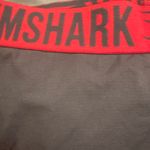 Gymshark  Charcoal and Pink elastic band Leggings Photo 2