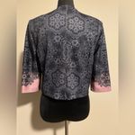 Danny & Nicole EUC  Pink and Purple 3/4 sleeve cropped blazer size 8 Photo 2