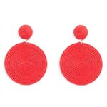 Paparazzi Circulate the Room Red Earrings (101) Photo 1